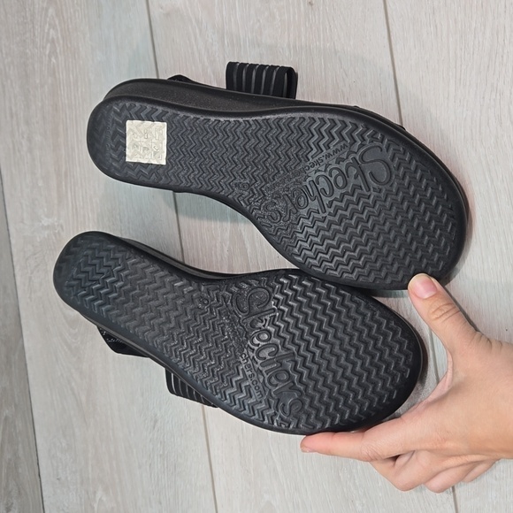 Skechers Women Rumblers sci fi  Memory Foam Wedge Sandals shoes sz 9 - Picture 11 of 12